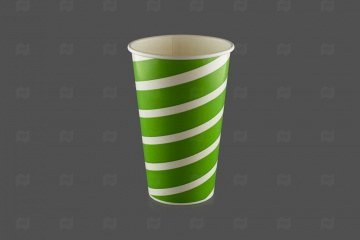 картинка Стакан бумажный для холодных напитков Circus Зеленый 400 мл d-90 (50 шт.) Мир упаковки