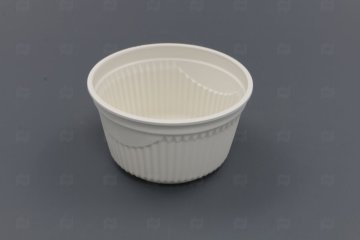 картинка Тарелка суповая кукурузный крахмал 600мл белая 25шт Мир упаковки