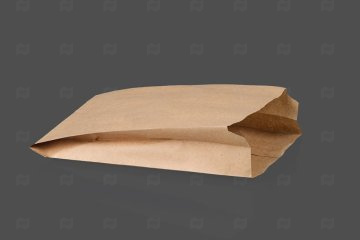 картинка Пакет бумажный нежиростойкий коричневый 300*170*70мм 40гр/м2 100шт Мир упаковки