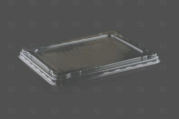 картинка Крышка К-190 прозрачная ПЭТ (50шт) Мир упаковки