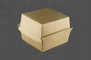 Купить Коробка д/гамбургера 120х120х65 (90шт) Combi Box КРАФТ / ВЫВОД. Мир упаковки
