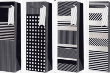 картинка Пакет ламинированный под бутылку 35*12*9см SCW662-ABCD  Мир упаковки