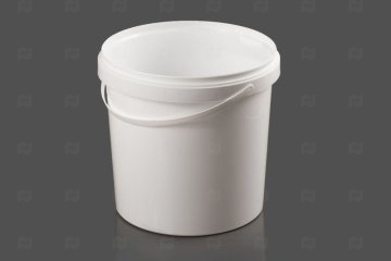 картинка Ведро 3,3л круглое белое б/крышки с к/замком с пласт ручкой МУ Мир упаковки