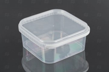 картинка Крышка к ведру квадратная 2,3л/3,5л/5,7л 197,4*197,4мм прозрачная МУ Мир упаковки