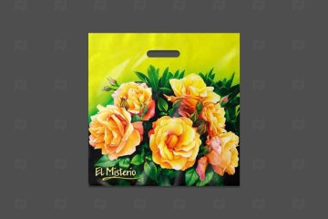 картинка Пакет с вырубной ручкой 44*44см 70мк Тайна 50шт Мир упаковки