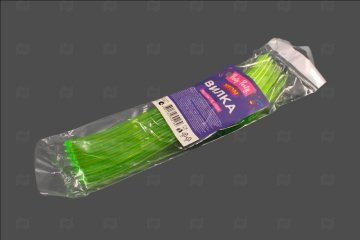 картинка Вилка пластик зеленый 18,5см Party-Party Neon 6шт Мир упаковки