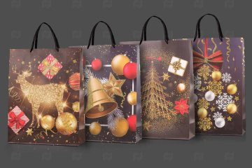 картинка Пакет ламинированный 40*31*12см Новогодняя ночь НГ Мир упаковки