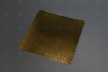 картинка Подложка для торта квадратная 240*240*0,9мм золото Мир упаковки