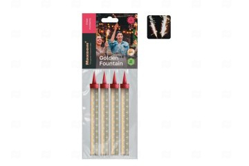 картинка Набор свечей пиротехнических Golden Fountain 4шт 12см Мир упаковки