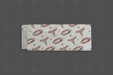 картинка Уголок бумажный влагопрочный белый 225*80*40мм с печатью Хот-дог AVIORA 100шт Мир упаковки