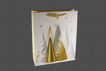 картинка Пакет ламинированный 32*26*10см Золото НГ SCW709-ABCD  Мир упаковки