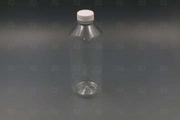 Купить Пэт-бутылка 1 л с широким горлом прозр. (с крышкой) квадро ДВП (64 шт.). Мир упаковки