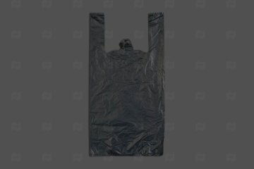 картинка Пакет майка ПНД 29+15*53см 22мк черный Хабаровск 100шт Мир упаковки