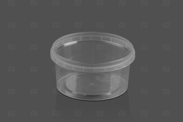 картинка Банка ПП 485мл круглая прозрачная d-122/h-63мм б/крышки с к/замком 216шт МУ Мир упаковки