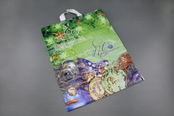 картинка Пакет с петлевой ручкой ПВД 38*47см 60мк Каприз НГ Мир упаковки