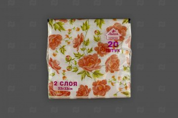 картинка Салфетки Лилия 2-сл 330х330 (20 шт) Чайная роза арт. 3153 Мир упаковки