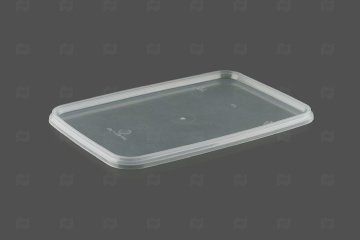 картинка Крышка к банке прямоугольная 191*129мм прозрачная 612шт АУ Мир упаковки