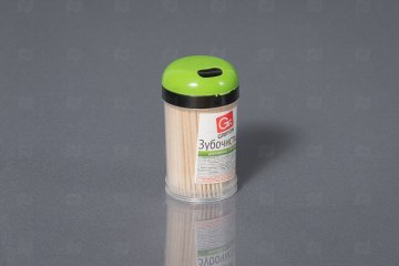 картинка Зубочистки в банке (200 шт.)  GRIFON арт.400-003/400-005 Мир упаковки