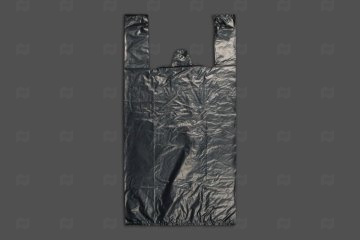 картинка Пакет майка ПНД 30+16*53см 22мк 3х сл серый 100шт Мир упаковки