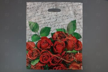 картинка Пакет с вырубной ручкой 40*47см 45мк Дневник 50шт Мир упаковки