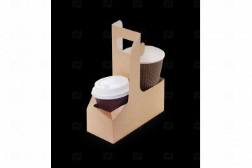 картинка Держатель для 2х стаканов 160*80*80мм OSQ CUPHOLDER 25шт Мир упаковки