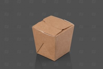 Купить Коробка для WOKa 560 мл WOK560 75/97*75/97*100 мм, крафт картон (420 шт). Мир упаковки
