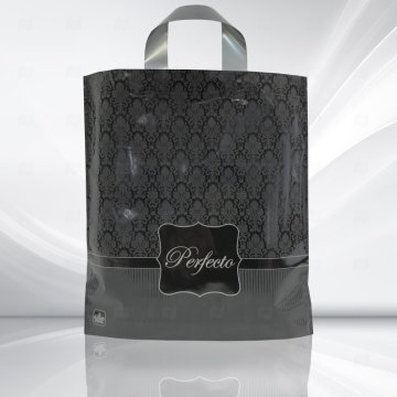 картинка Пакет с петлевой ручкой 40*37*5см 95мк Перфекто Сильвер 25шт Мир упаковки