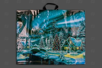 картинка Пакет с петлевой ручкой 71*55см 90мк Дивный лес НГ Мир упаковки