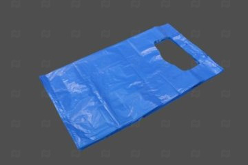 картинка Пакет майка ПСД 30*17*55см 35мк с блеском  Синий Мир упаковки