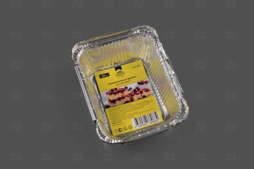 картинка Набор прямоугольных алюминиевых форм 14,5*11,9*h-4 490мл Impacto Home (2шт) Мир упаковки