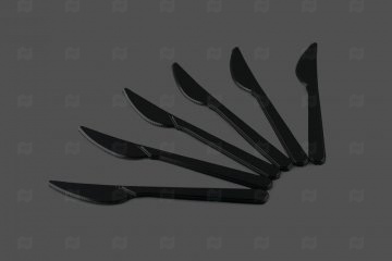 картинка Нож черный "Премиум" (50 шт.) АР  Мир упаковки