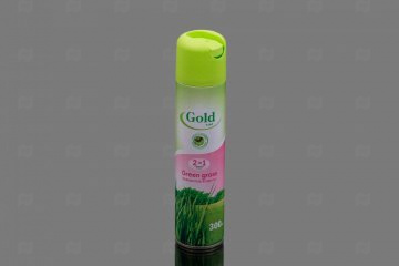 картинка Освежитель воздуха аэрозольный Зеленая трава Gold Wind 0.3л Мир упаковки