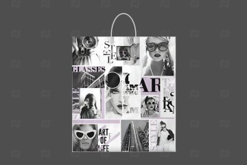 картинка Пакет с пластиковой ручкой 40*44см 100мк Стилист Мир упаковки