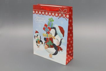 картинка Пакет ламинированный 40*31,5*12см Новогодние герои НГ SCW429-ABCD Мир упаковки