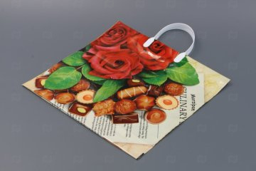 картинка Пакет с пластиковой ручкой 38*35см 90мк Марципан Мир упаковки