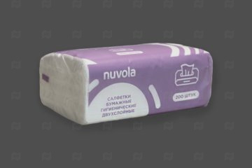 картинка Салфетки бумажные в мягкой упаковке 2сл 200шт Nuvola Мир упаковки