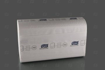 картинка Полотенца бумажные листовые 2сл Z-сложение 190шт Tork Комфорт H2 Мир упаковки