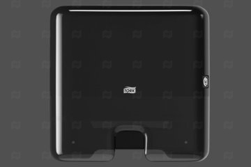 картинка Диспенсер для бумажных полотенец Z-сложение черный мини Tork H2 Мир упаковки