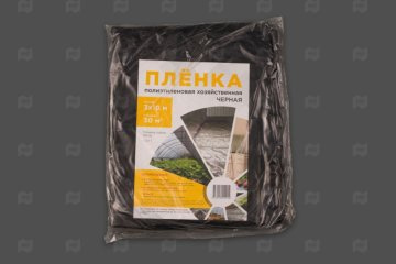картинка Пленка ПВД вторичная 3000мм*10м 100мк 1 сорт черная Мир упаковки