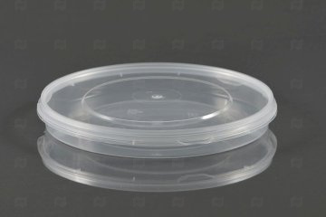 картинка Крышка к банке круглая d-173мм прозрачная 200шт ПТ Мир упаковки