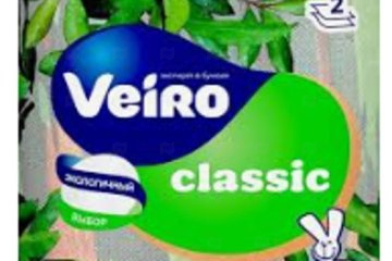 картинка Бумага туалетная 2сл белая 4рул Veiro Classic  Мир упаковки