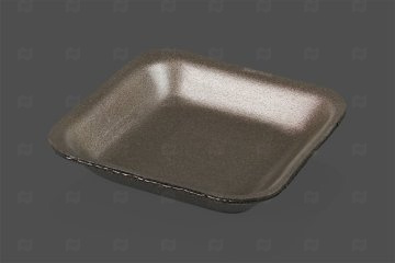 картинка Лоток В-2 черный (133*133*20) (550шт) А Мир упаковки