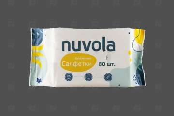 картинка Салфетки влажные 80шт Nuvola Мир упаковки