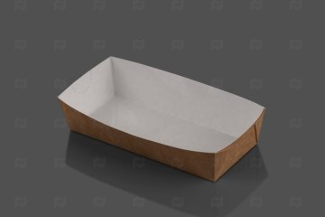 картинка Лоток бум 165*70*40мм крафт белый TRAY-HD 800шт Мир упаковки