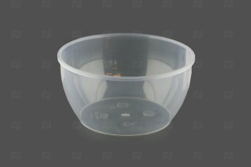 картинка Банка ПП 360мл круглая плошка прозрачная d-112/h-55мм с крышкой б/замка 216шт В Мир упаковки