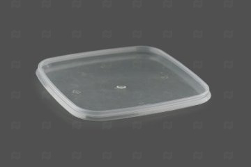 картинка Крышка к банке квадратная 126*126мм прозрачная 1026шт Мир упаковки