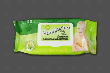 картинка Салфетки влажные 50шт детские с клапаном Pamperinol Алое вера Мир упаковки