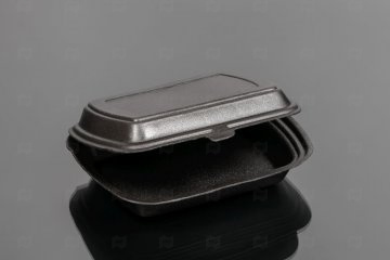 картинка Ланч-бокс без секций черный LBE 249*207*61 Мир упаковки