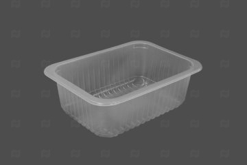 картинка Лоток под запайку ПП (187*137*63) (1000мл) с ребрами ЗУМ прозр Мир упаковки
