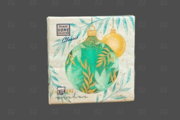 картинка Салфетки бумажные НГ 33*33см 3сл Изящное украшение 20шт Bouquet Home Collection Мир упаковки